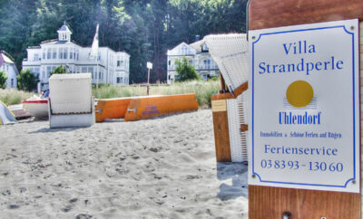 **** Villa Strandperle – Ferienwohnung 4<br>Meerblick, direkt an der Strandpromenade in Binz