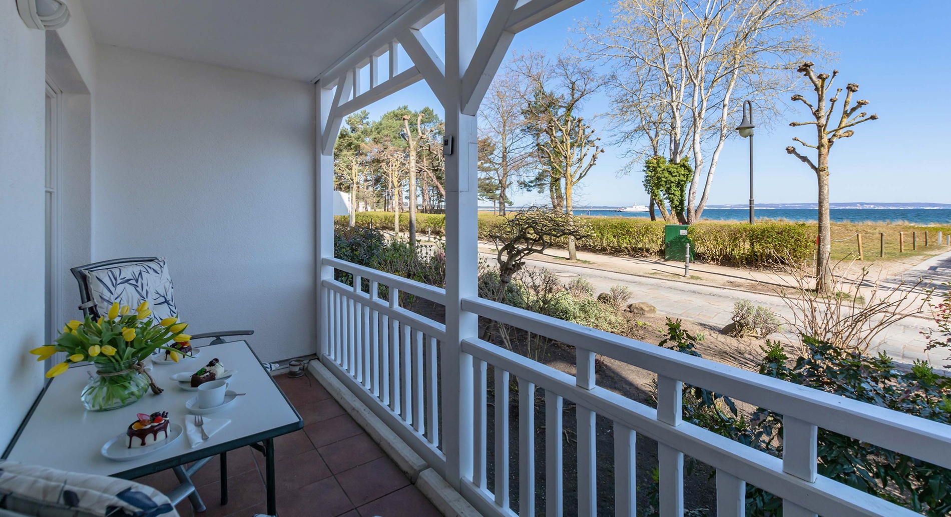 Seeschloss Appartment 2 - mit Balkon und frontalem Meerblick 