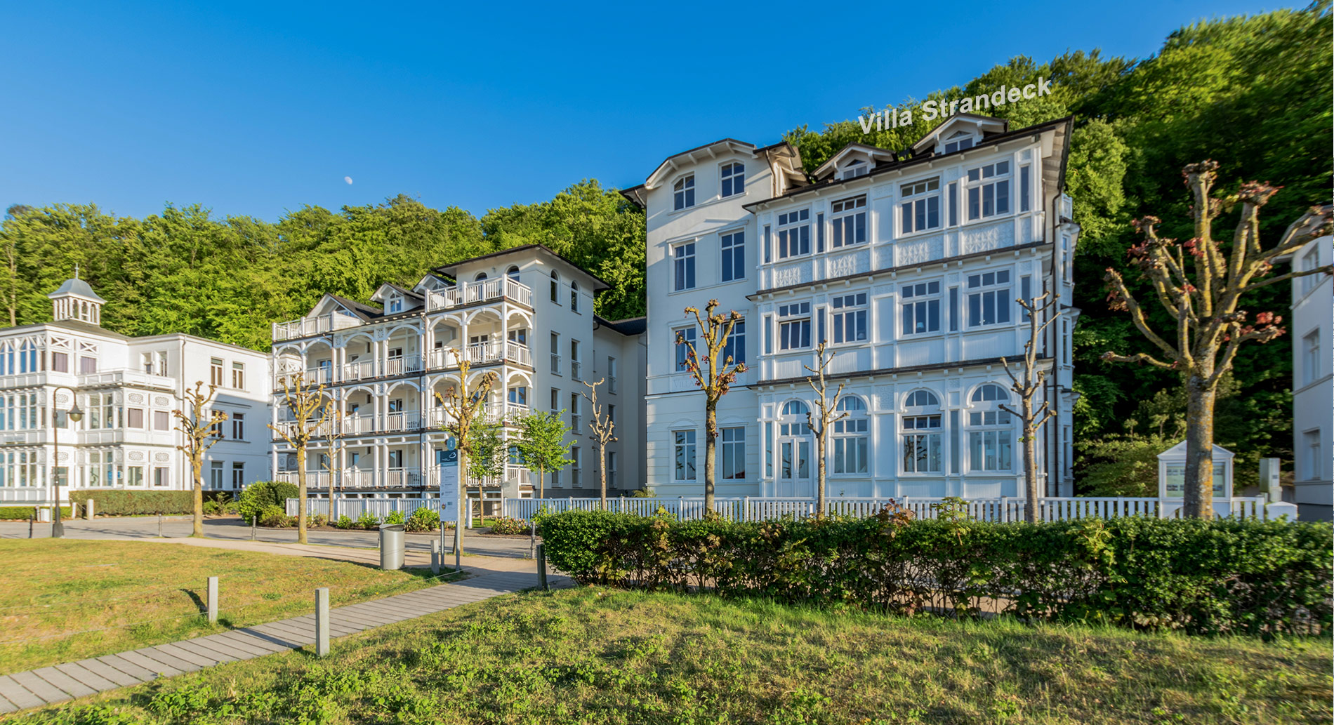 Villa Strandeck - Ferienwohnung 3 - direkte Strandlage in Binz auf Rügen